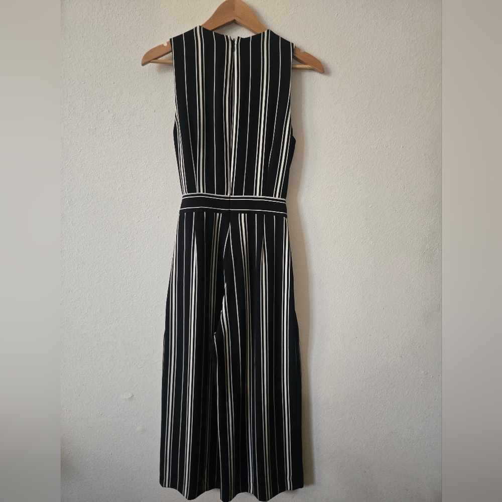 H&M Black and White Striped Jumpsuit, Size 6 - Picture 2 of 4